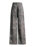 Fongt 2024 New Personality Street Trend Camouflage Multi-Pocket Design Loose Type Low Waist Cargo Pants-Outfit