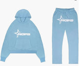 Fongt H-Hop Singer Letter-Back Men's And Women's Hoodie Sweatshirt Set