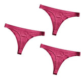 Ice Silk Thong Panties Sexy Women Underwear Female G-string Panties Solid Briefs For Ladies Low Waist Seamless