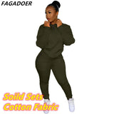 Winter Tracksuits Two Piece Set Pink Letter Print Solid Casual Outfits Zip Sweatshirt + Pockets Pants Set Women Sweat
