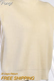 Women Short Sleeve High Collar Top Fashion Solid Color Office Ladies Top Stylish Sweater for