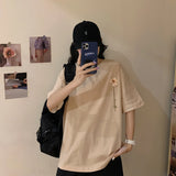 funny printed Loose basic t shirt summer pure cotton Short Sleeve cute T-shirts Women casual white tops tshirt