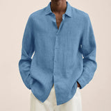 Fongt Explosion Autumn Long Sleeve V-Neck Loose Button Cotton Shirt Shirt
