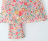 Printed Scarf Halter Strap Mini Dress-Outfit