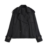 Fongt Homemade New Women's Clothing Classic Bing Styles Loose Collar Short Windwear