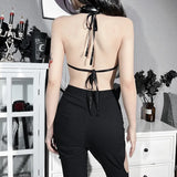 Summer New Women's Dress Blouse, Stylish, Sexual, Neckline, Bat, Leather, Strapped Vest.-Outfit