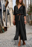 Sleeve Loose Long Blouse And Maxi