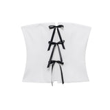 New Bowknot Shoulder Blouse 3067070-Outfit