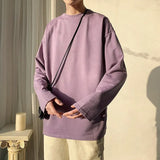 Sleeve T-shirt Men Oversized Solid Hip-hop Streetwear Tops Tees Loose Pullovers Cotton Basic Casual Tshirts Male