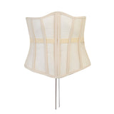 Fongt Mesh Boobs Short Gird Waist Vest 2024 Summer Women's Clothing Outside Body Repair Casual