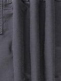 Washed Pocket Solid Cargo Pants-Outfit