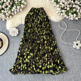 Fongt Half-Dress Dress Woman Autumn 2025 New Shade Across The Flowing Large Umbrella Skirt Folded Flower A Word Half Skirt