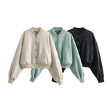 Fongt Women's New Large Pocket Bomber Jacket In Spring