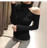 Sexy off shoulder knitted