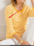 Knitted Striped Color Collision Design