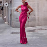 Fongt Women's Dress Dress Fishtail Dress Flower Dress