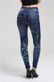 Denim Big Bowknot Over Stretch