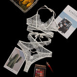 Sex Lingerie New Lace Eyelash Perspective Cross-Excretion Sexy