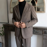 Fongt Version Of The Small Autumn And Winter Coat Casual Top Men's Suit Korean Version Of The Trendy Free Men's Suit Top Dress