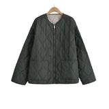 Fongt Quilting Pocket In Autumn With Loose Casual Cotton Coat