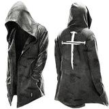 Men's New Cloak Fashion Vantage Plus Size Simple Casual Gothic Hooded Drawstring Men's Punk Oversize Sweatshirt M-4XL