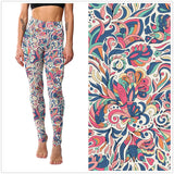 Classic Pink Blue Printed Cropped