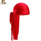 Men's Satin Durags Bandanna Turban Wigs Pirate Hat Men Silky Durag Headwear