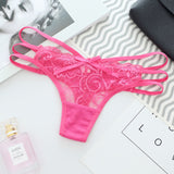 Fongt Transparent Lace T-Shirt Tempting Fine Strip With No Trace Perspective Low-Rise Hot Cotton Crotch Tpants6802