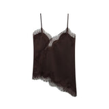 Fongt Women's ZA Irregular Lace Side Pure Lusty Dress