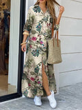 Robe Elegant Button Long Shirt