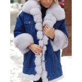 Fongt Lady Fur All-Cowboy Long-Sleeved Jacket In Large Quantities