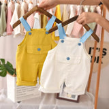 Toddler Baby Boys 6M-4T Kids Summer Romper Solid One-Pieces Sleeveless Casual Jumpsuit 4