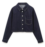 Fongt Women's Explosive Casual Long-Sleeved Denim Shirt