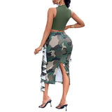 Fongt Style Women's Wear Ebaytemu2024 Spring And Summer Camouflage Fashion Suit-Outfit