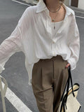Versatile Textured Thin Long Sleeve Knit-Outfit