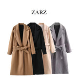 Fongt Homemade New Women's Classic Fashion With Belt And Hairy