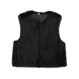 Fongt New Women's Clothing Fashion Temperament Artificial Fur Effect Vest