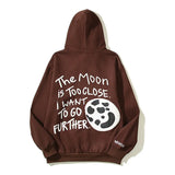 Skull Print Hooded Hoodie Ins Trendy Men's High Street Hoodie In Spring And Autumn-Outfit