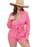 Size Women's Wear Holiday Solid Color Shirt Two-Piece Casual Baggy Shorts Fat Mm Online Celebrity Suit-Outfit