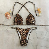 Leopard Print Bikini Set Women New Micro Brazilian Swimsuit Female Bikini Swimwear Set Female Swimming Bathing Suits-Outfit