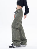 Vintage 90s Green Cargo Jeans-Outfit