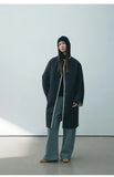 [He] Winter New Casual Round Collar Single Breasted Quilted Color In Long Cotton Coat Female H7799-Outfit