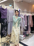 Fongt Xixi 13 Lines 2025 Spring And Summer New Temperament Printing Pure Desire High-Waisted Sling Dress Women 88180