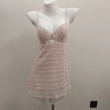 Fongt Pajamas Woman 2025 Summer New French Temperament Slimming Shiny Shiny Piece Short Sling Aja Nyaja Skirt Home