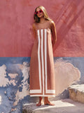 Fongt 2025 Summer Dress Seaside Resort Wind Slinging