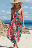 Fongt High-End 2025 Spring And Summer Women's New Sexy Print Slinged Dopamine Wearing Dress Women