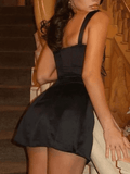 Lace Paneled Sleeveless Mini Dress-Outfit