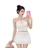 Summer Hanging Neck Bra Bare Sleeveless Sling Slings Small Vest Pure Boobs Boobs Short