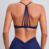 Fongt Shoulder Strap Yoga Top Female Tight Quick-Drying Exercise Yoga Bra Outdoor Running Beautiful Back-Outfit