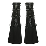 Fongt Punk Style Cool Hot Babes Chicken Eye Metal Buckle Decorative Horn Trousers Knitted Leggings Leg Sleeves